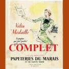 Publicité ancienne pour papier Velin