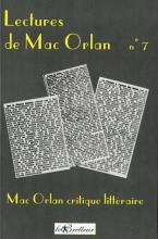 Couverture du livre "Lectures de Mac Orlan" n°7, illustrée de trois coupures de journaux