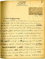 Manuscrit du roman "La Cavalière Elsa"