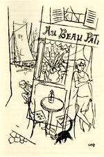Illustration de Georges Grosz pour le livre Port d'Eaux-Mortes