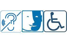 Pictogramme pour les handicaps mental et/ou psychologique, moteur et auditif