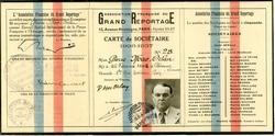 Carte de grand reporter