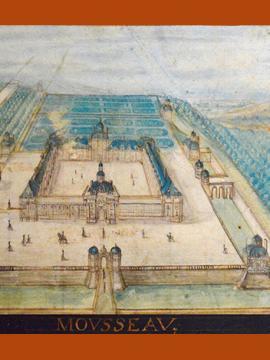 Tableau représentant le château de Montceaux-lès-Meaux au 17ème siècle