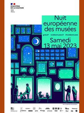 Affiche officielle pour la Nuit Européenne des Musées 2023