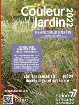 Affiche de la manifestation "Couleur Jardin 2022"