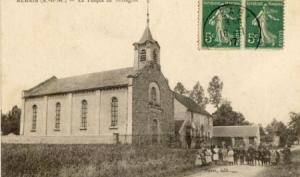 Carte postale représentant le Temple de Mazagran, à proximité de Rebais en Seine-et-Marne