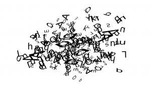 Visuel composé de lettres imbriquées