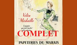 Publicité ancienne pour papier Velin