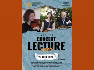 Affiche pour le concert du trio Arezzo, le dimanche 26 juin au MDSM