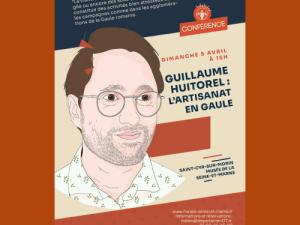 Affiche pour la conférence de Guillaume Huitorel