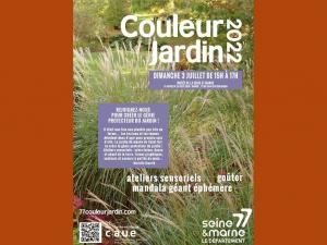 Affiche de la manifestation "Couleur Jardin 2022"