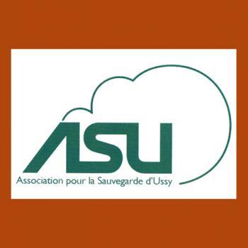 logo de l'Association pour la Sauvegarde d'Ussy-sur-Marne, en vert sur fond blanc