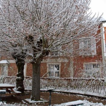 Le musée de la Seine-et-Marne sous la neige