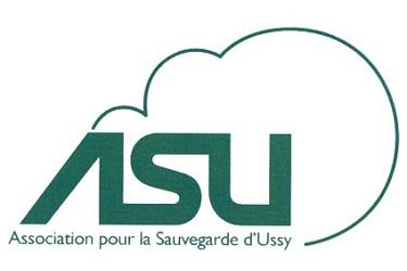 logo de l'Association pour la Sauvegarde d'Ussy-sur-Marne, en vert sur fond blanc
