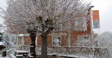 Le musée de la Seine-et-Marne sous la neige